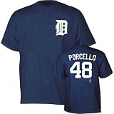 Detroit Tigers Player Name & Number T-Shirt - Rick Porcello - Medium