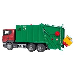 Bruder Scania R-Series Garbage Truck - Red/Green