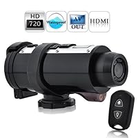 Poseidon - Waterproof 720P HD Sports Action Video Camera + Remote Control