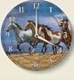 Wooden Clock Blue Sky