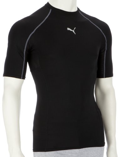 Puma Mens Advanced Short Sleeve Shirt Black 503391-02 M