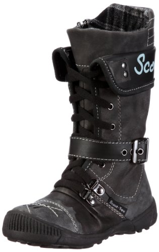Scout 190069, Mädchen Stiefel, Grau  (d'grey/black), EU 31