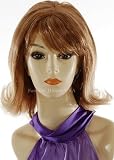 Cute Classic Flip Medium Straight Strawberry Blonde Wig 60s 70s 1960s 1970s Glamour