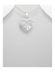 Heart CZ Pendant Necklace In 92.5 Sterling Silver