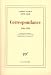 Image of Correspondance : 1946-1959