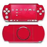 Solid State Red Design Decorative Protector Skin Decal Sticker for Sony PSP 3000