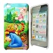 Playing Pooh with Friends Hard Case for Apple iPod Touch 4 + Blue USB 2.0 Data Sync Cable for iPhone & iPad & iPod Touch & iPod Nano & iPod+ Clear Screen Protector