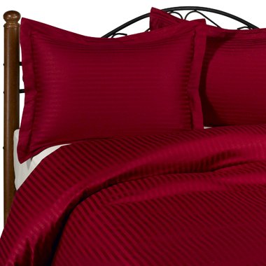 1500 TC 100 Egyptian Cotton Sheet Set STRIPED BURGUNDY CAL KING 1500 TC 100 Egyptian Cotton Sheet Set STRIPED BURGUNDY CAL KING