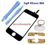 Apple Iphone -3gS Only- Replacement Front Glass and Digitizer -2 Tools, Suction Tool and Adhesive - Repair Your Cracked Glass