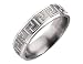 Men's 6mm Greek Key Titanium Wedding Band