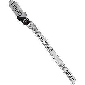 Bosch T101AO3 3, 20TPI, HCS Bosch Shank Jigsaw Blade (3 pk) by Bosch
