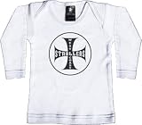 Rebel Ink Baby Infants' West Coast Strollers Long Sleeve Tee T-Shirt,White,M