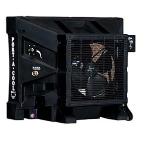 Port-A-Cool PAC2K16HPVS 16-Inch Portable Evaporative Cooling Unit, 4000 CFM, 1000 Square Foot Cooling Capacity, Variable Speed, Black