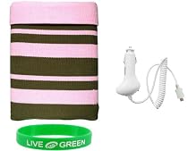 Non-OEM Non-OEM Amazon Kindle DX 9.7 Knitted Socks Case with Car Charger - Pink