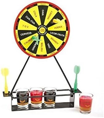 Dart drinking game - Shot games - Drinking games with 4 shot glasses 11,02x8,46x1,77" by Dropex