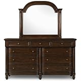 Magnussen Belcourt 9 Drawer Dresser with Shaped Mirror