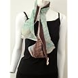 100% Chiffon Silk Hand Dyed 2 Toned Tie and Dye High Quality, Small Scarf Neck Wear Wrap, Cool Summer Accessory, Great Affordable Gift for Girls Women