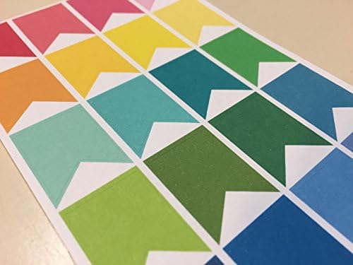 Planner Glitz 4 Sheets Decorative Planner Stickers - Small Box Flags - Multicolored