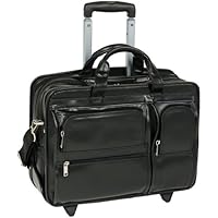 McKleinUSA Clinton 88445 P Series 17-Inch Detachable-Wheeled Laptop Case (Black)