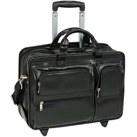 McKleinUSA Clinton 88445 P Series 17-Inch Detachable-Wheeled Laptop Case (Black)