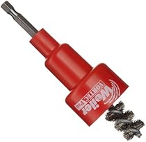 Weiler Turbo Tube Brush, Stainless Steel 302, Round Shank, Single Stem, 1/2