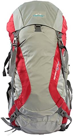 Climbing Backpack and Double Polar Outdoor Sports Tourism Products Equipped with Large Capacity Waterproof (Red)