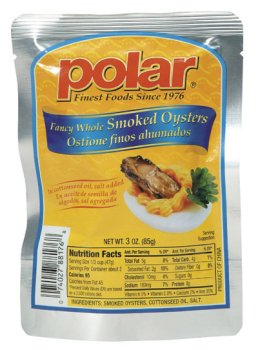 12 Pack Case of 3 oz. Smoked Oyster Pouch by Smoked Fish