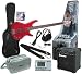 Jumpstart Bass Guitar Package Transparent Red Transparent Red