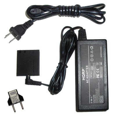 HQRP Kit AC Power Adapter and DC Coupler compatible with Canon PowerShot SD1000, SD1100 IS, SD1400 IS, SD200 Digital Camera plus Euro Plug Adapter