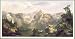 Half Dome Yosemite 1904 Art Print Poster By Thomas Moran, 35" x 17", with Black Wood Frame