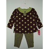 Carter's Girls 2-piece L S Brown Green Polka Dot... by carter's