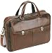 Bugatti Brown Genuine Leather Laptop Briefcase