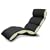Plain Lazy Crash Pad Chair, Black / White