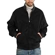 BGSD Men's Faux Shearling Baseball Bomber Jacket