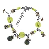 Green Beaded Dangle Bracelets