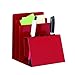 STEELMASTER Pen and Note Holder, 5.38 x 5.25 x 4.5 Inches, Red (26494007)