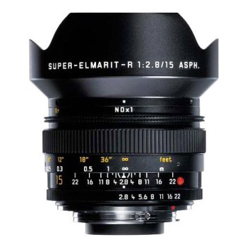 Leica 15mm f/2.8 Aspherical Super-Elmarit-R R-System Super Wide-Angle Lens with ROM Contacts (Built-in Filter)