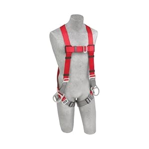 DBI/Sala 1191206 "Pro Line" Vest Style Full Body Harness, Extra Large, Gray