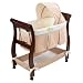 Just One Year Chocolate/Tan Wood Bassinet
