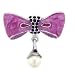 Jewelry : Pugster Fuchsia Bow Brooch