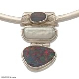 Opal and pearl choker, 'Celestial'