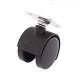 uxcell　キャスターホイール　スイベルキャスター　トッププレートマウント　ホイールスクエア　机の椅子　38mmの直径