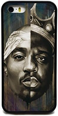 BIGGIE &amp; TUPAC FACE RAP HIP HOP ~ Personalized Custom Beauty Diy Smooth Surface Durable pc hard pc hard Silicone Case Cover Skin Unique iphone 6/6s Plus Case ~ (iphone 6/6s plus, 5.5" Case)