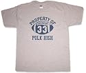 Married with Children Property of Polk High 33 Mens T-Shirt Tee Gray
