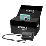 Pentax Optio S1 Luxury Kit Digitalkamera (14 Megapixel, 5-fach opt. Zoom, 6,8 cm (2,7 Zoll) Display, bildstabilisiert) grün