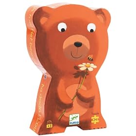 Djeco - 7216 - Jouet Premier Age - Pz Silh au Dodo L Ourson