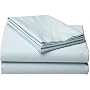 Wamsutta 360 Perfect Pinpoint Queen Fitted Sheet, Dresden Blue