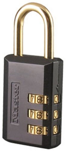 Master Lock 647D Set-Your-Own Combination Luggage Lock, 1-3/16-Inch (Assorted finish - brass or satin nickel)