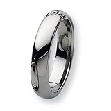 Polished Tungsten Carbide Ring (5.0 mm) - Sizes 6-11