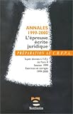 Revue Montchrestien  / L'Epreuve écrite juridique. Préparation au C.R.F.P.A.